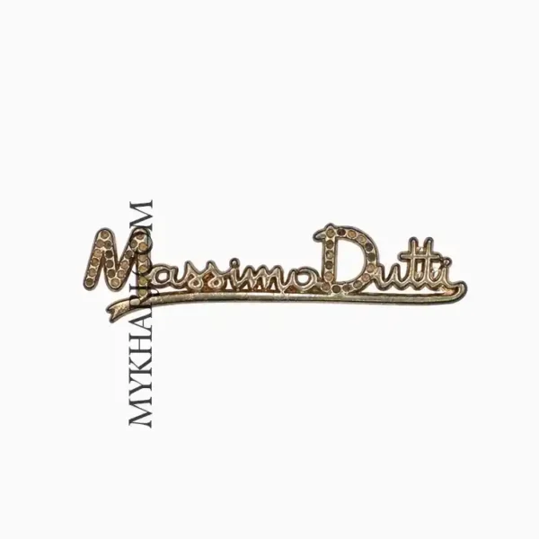 مارک فلزی دوختنی برند Massimo Dutti (2)