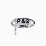 مارک فلزی دوختنی برند P & 2